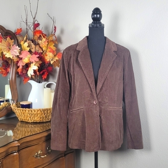 Denim&Co Jackets & Blazers - Denim & Co 90s Corduroy Jacket